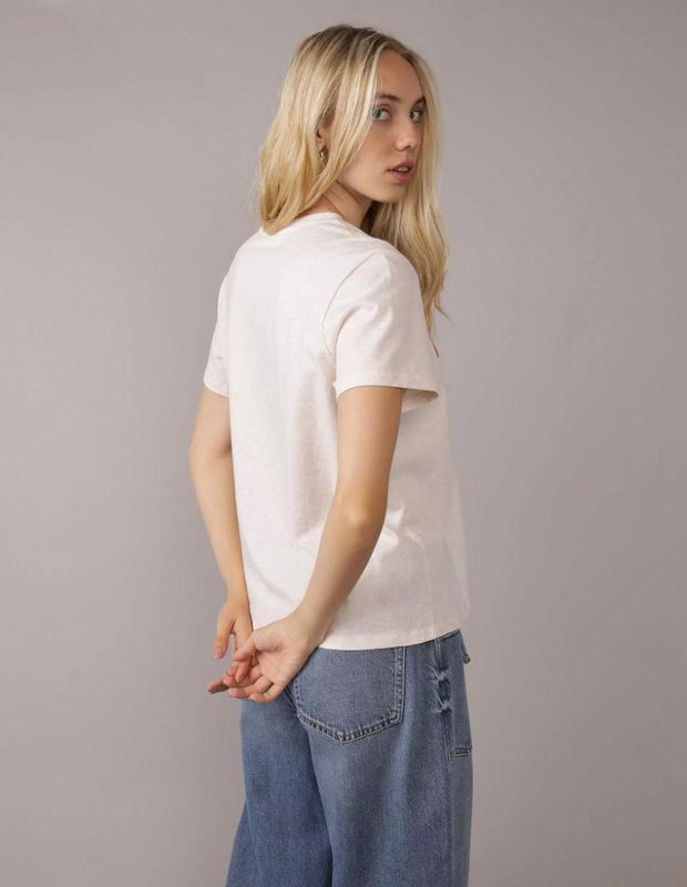 Polera AE Recta con Gráfico de Destino