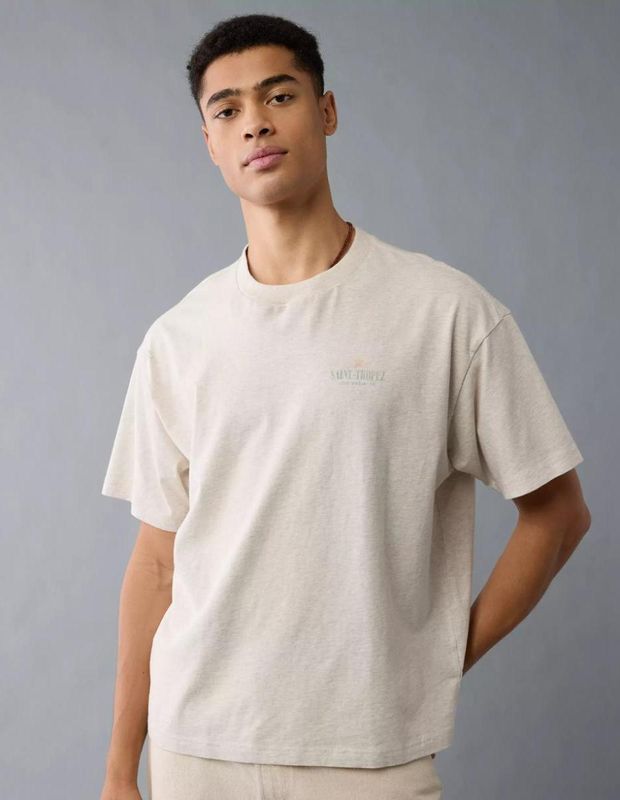 Polera AE Santa Monica California Manga Corta