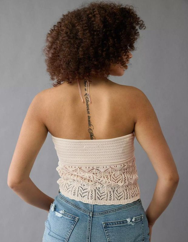 Top AE Tubo Crochet Cortado