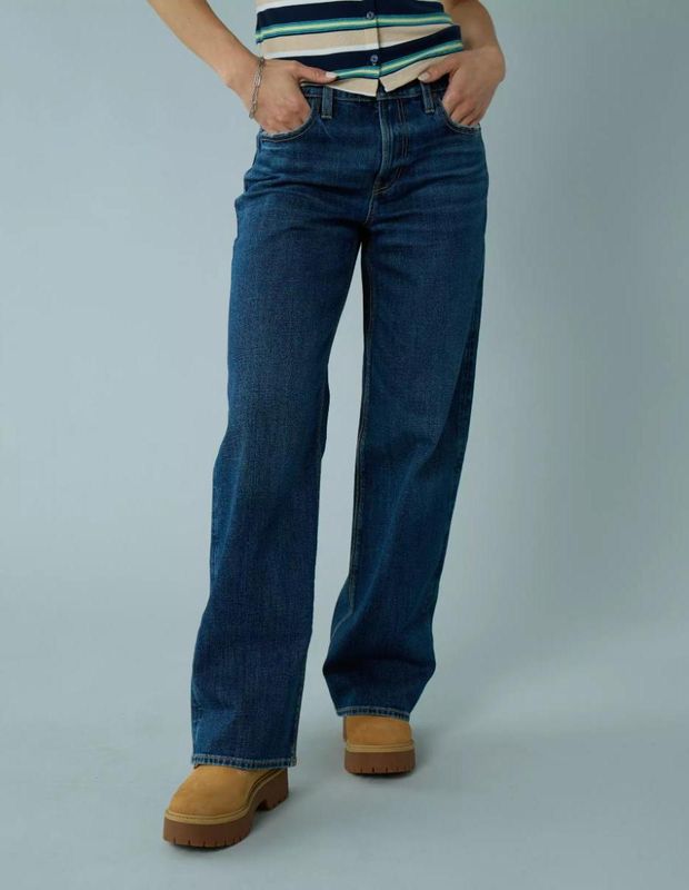 Jeans AE Stovepipe Stretch Tiro Alto