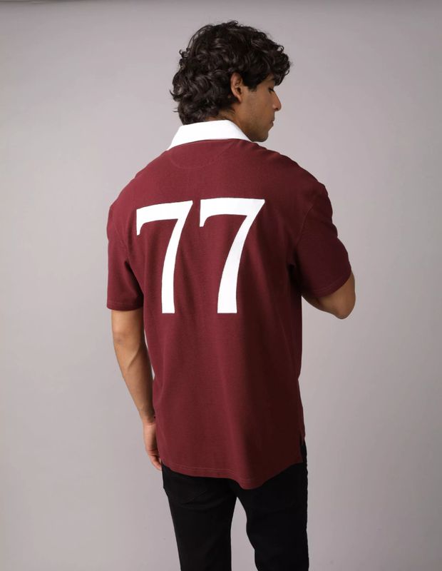 Polera de Pique AE 24/7 Polo Estilo Club con Logotipo