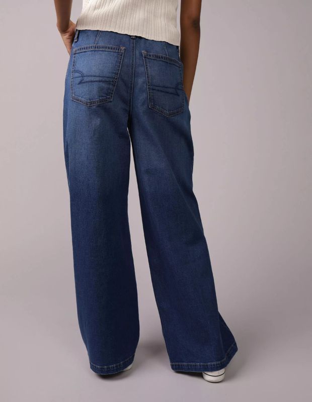 Jeans AE Ultra Wide Leg Jeans Tiro Bajo