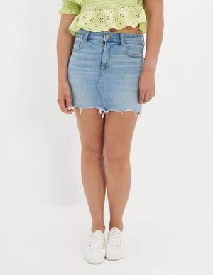 AE High-Waisted Mini Denim Skirt